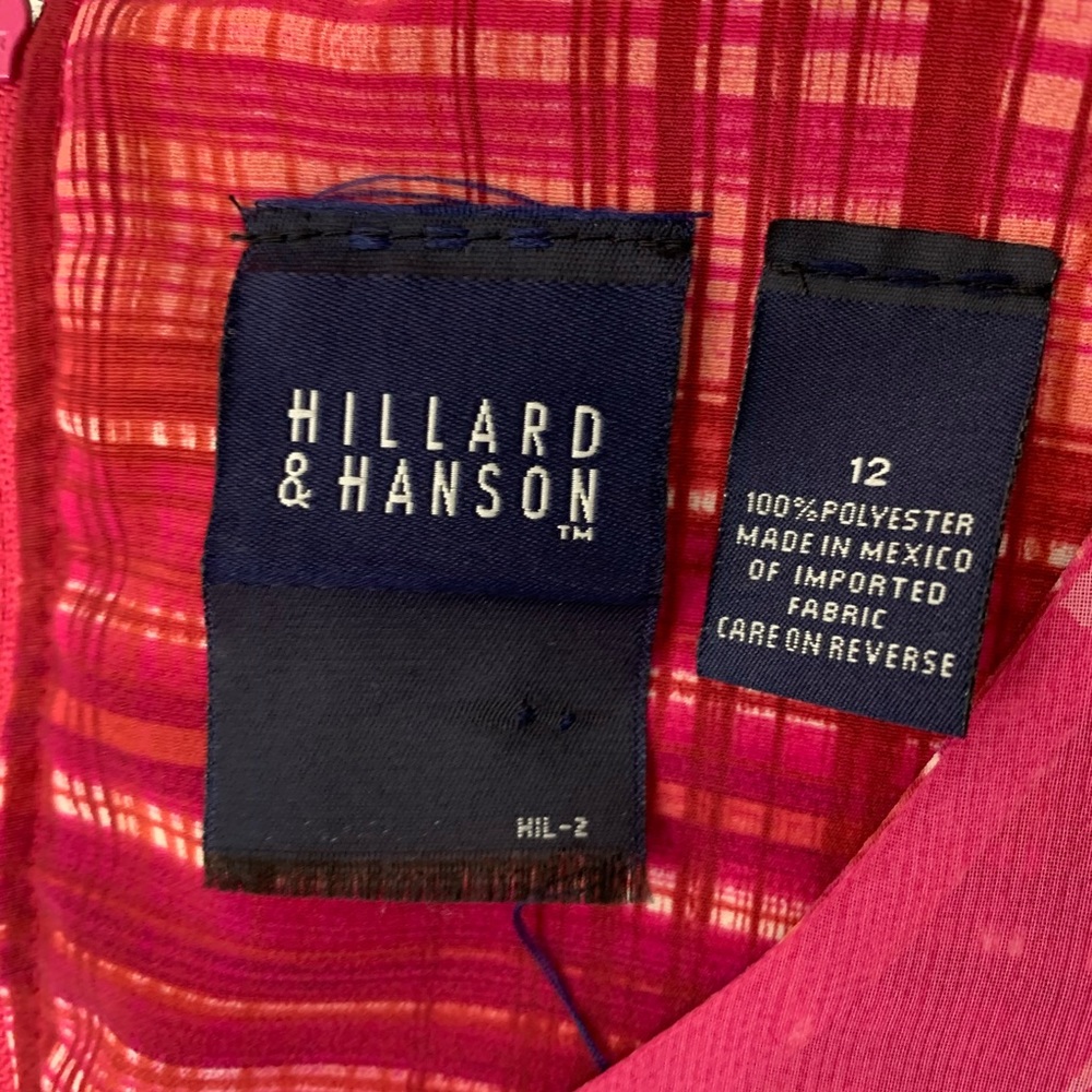 Hilliard $ Hanson 12 sleeveless dress pink floral - Picture 2 of 8